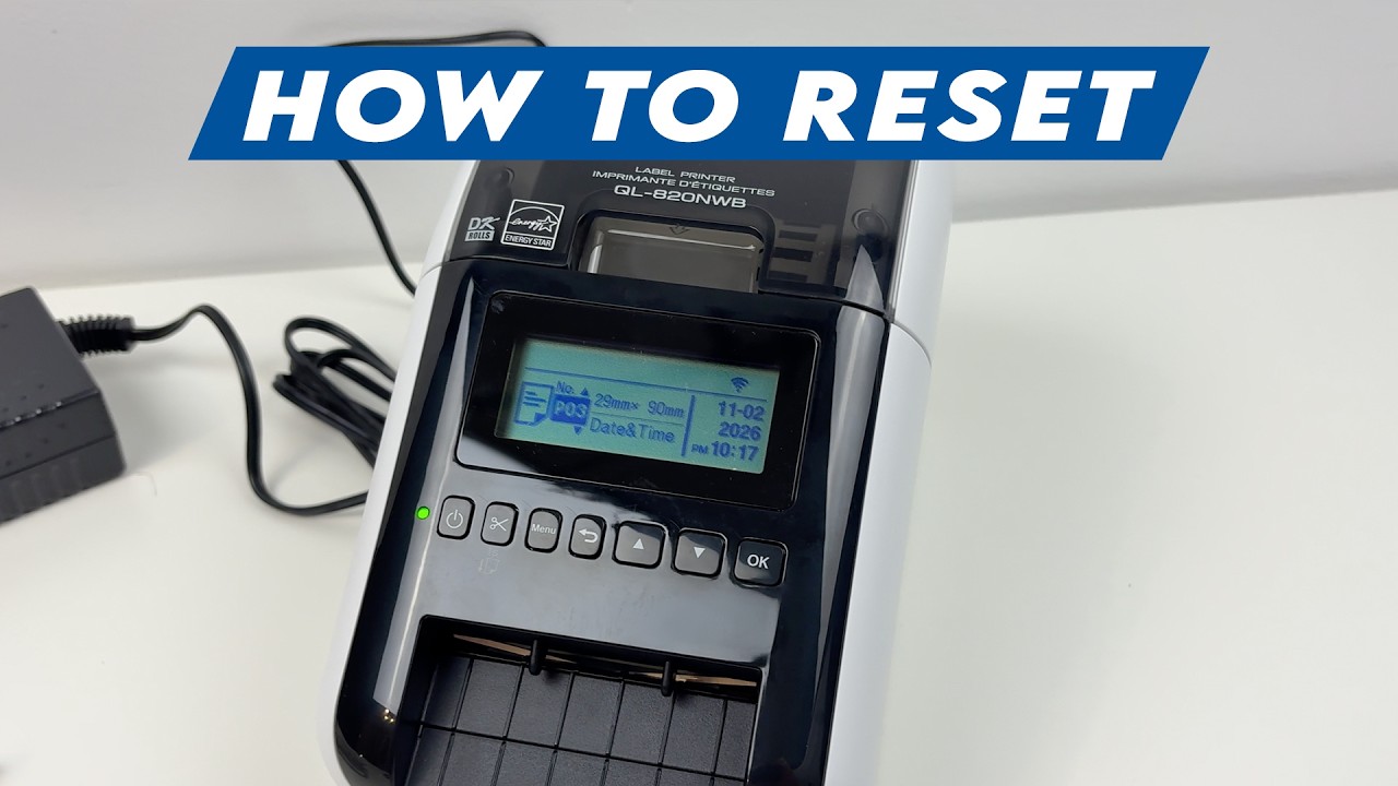 How to Reset The Brother QL-820NWB Label Printer