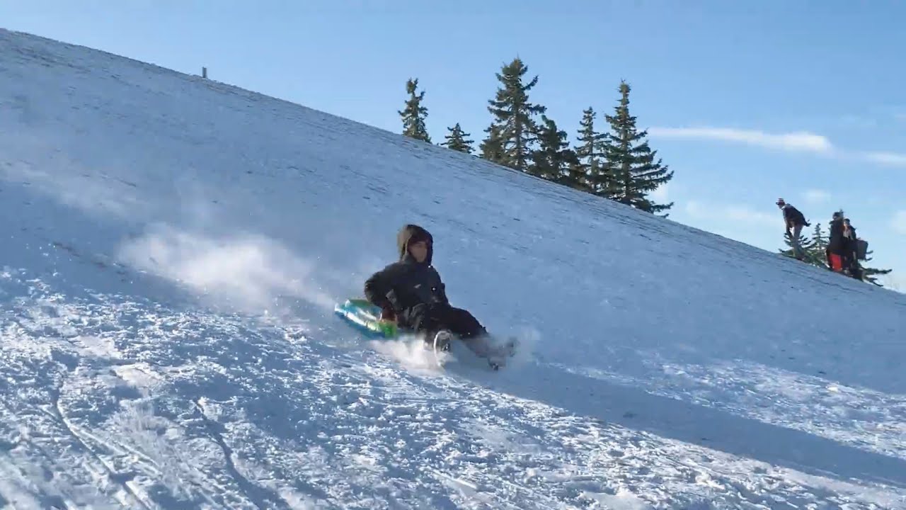 Kids fall/winter sledding