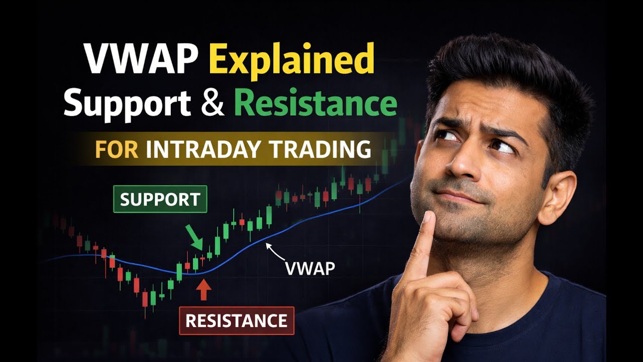 VWAP Explained💹Support & Resistance for Intraday Trading💹Intraday Trading💹Stock Market for beginners