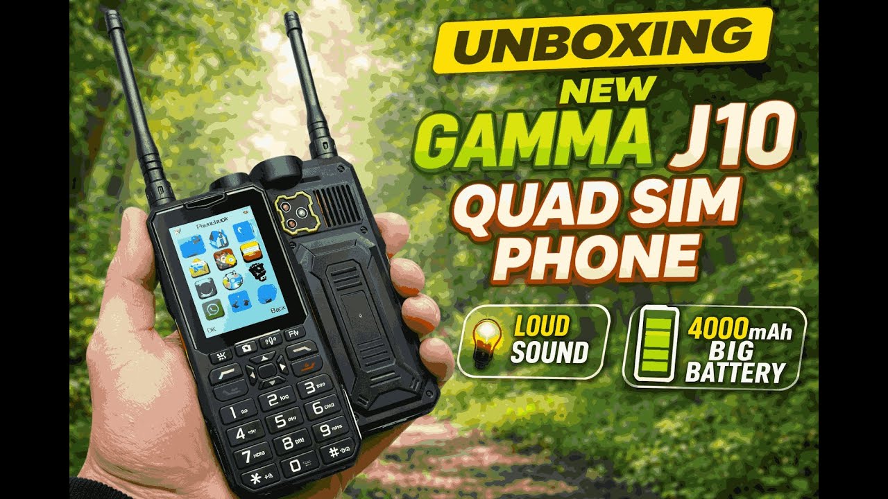 Gamma J10 4 Sim Phone l Retro Phone l Unboxing l Price lReviewl voice changer phone#loudspeakerphone