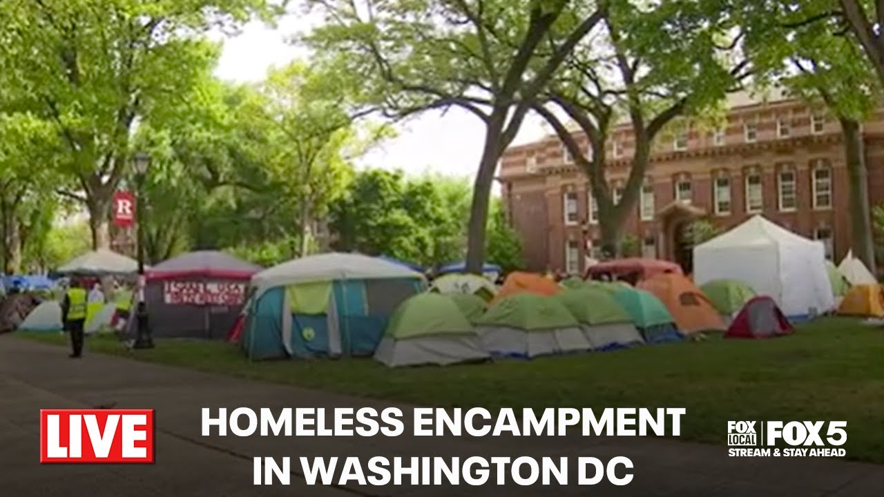 LIVE: Homeless Encampment amidst Trump's Federal Takeover of DC