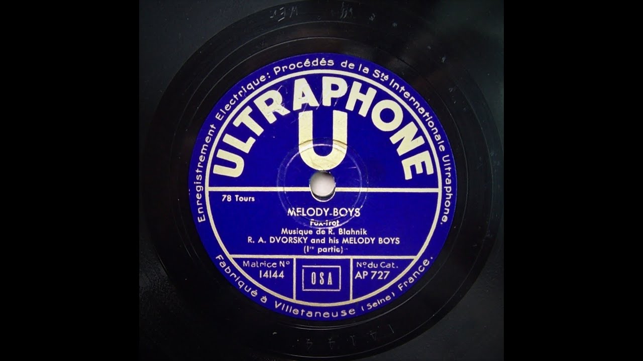 Melody Boys (Pts 1 & 2) - R. A. Dvorsky and His Melody Boys (1932)