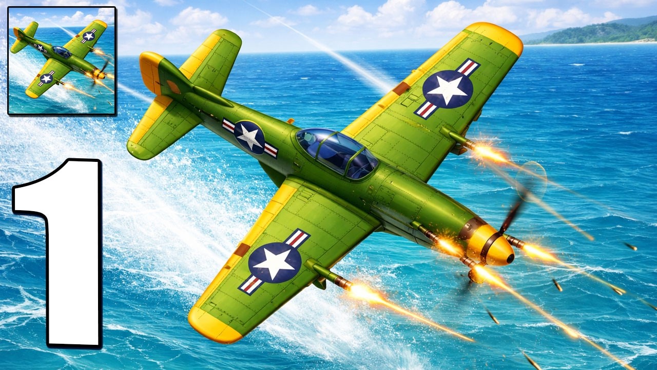 Bomber Ace: WW2 war plane - Gameplay Walkthrough Part 1 - Shooting Game, Action game (iOS, Android)