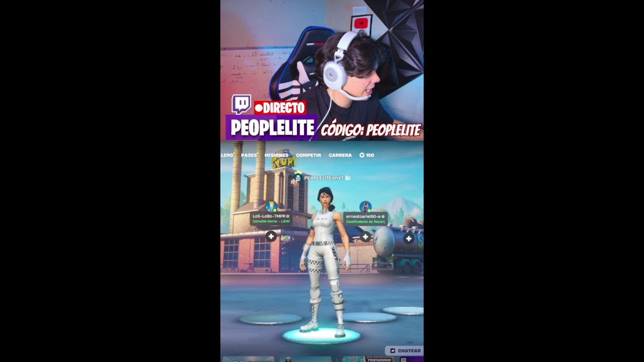 🚨HACIENDO LOCURAS EXTREMAS EN FORTNITE🚨CÓDIGO PEOPLELITE🚨 