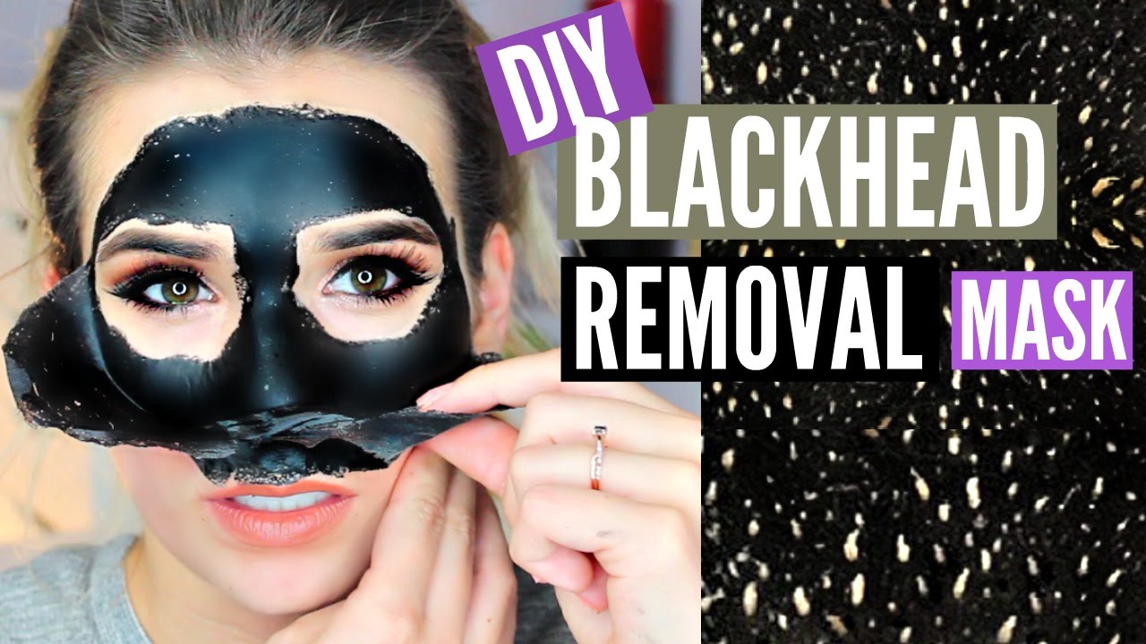 DIY Blackhead Removing PEEL OFF Mask!! (EASY + WORKS)
