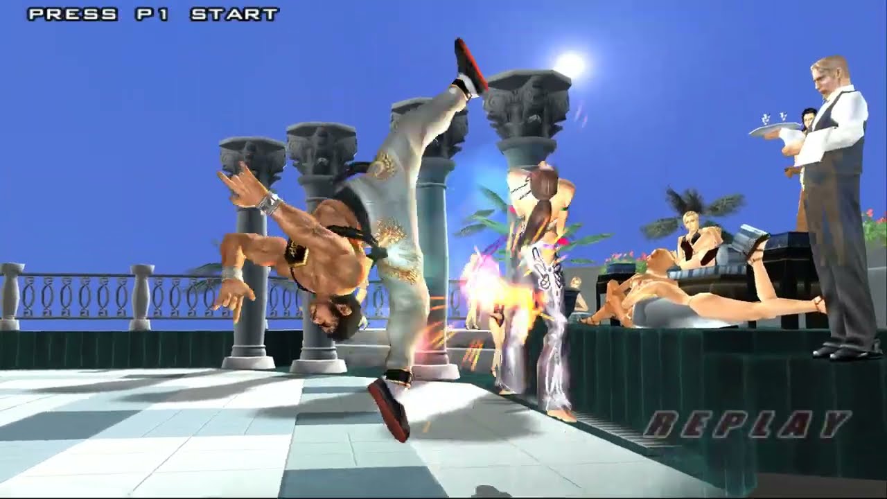 Tekken 5 Christie Arcade Mode loses 5 1440p 60FPS(Original banned creator)