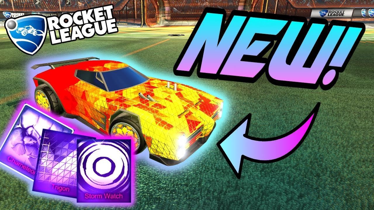 Rocket League NEW MYSTERY DECALS: Trigon, Chameleon, Storm Watch (Victory Crate Black Market Update)