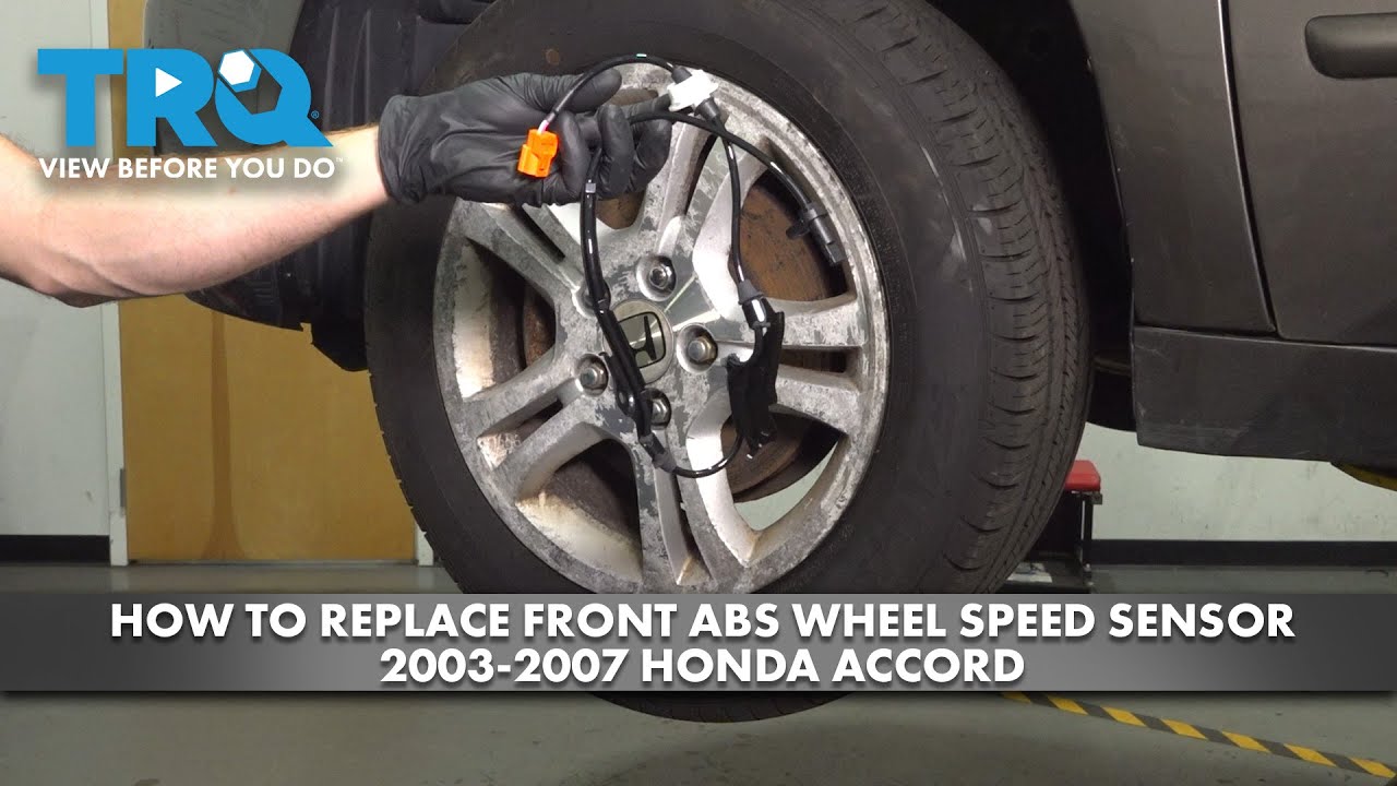 Как заменить датчик скорости переднего колеса ABS на Honda Accord 2003-2007