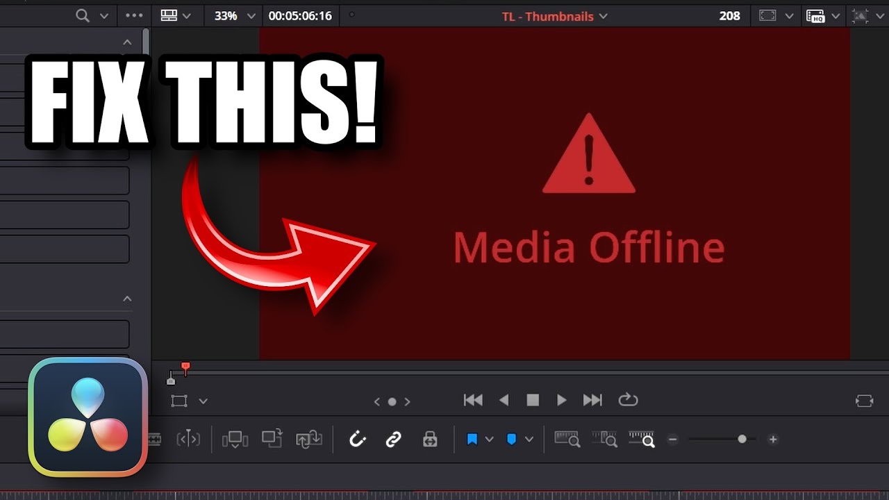 Топ-3 ИСПРАВЛЕНИЯ ужасной ошибки MEDIA OFFLINE в Davinci Resolve 20!