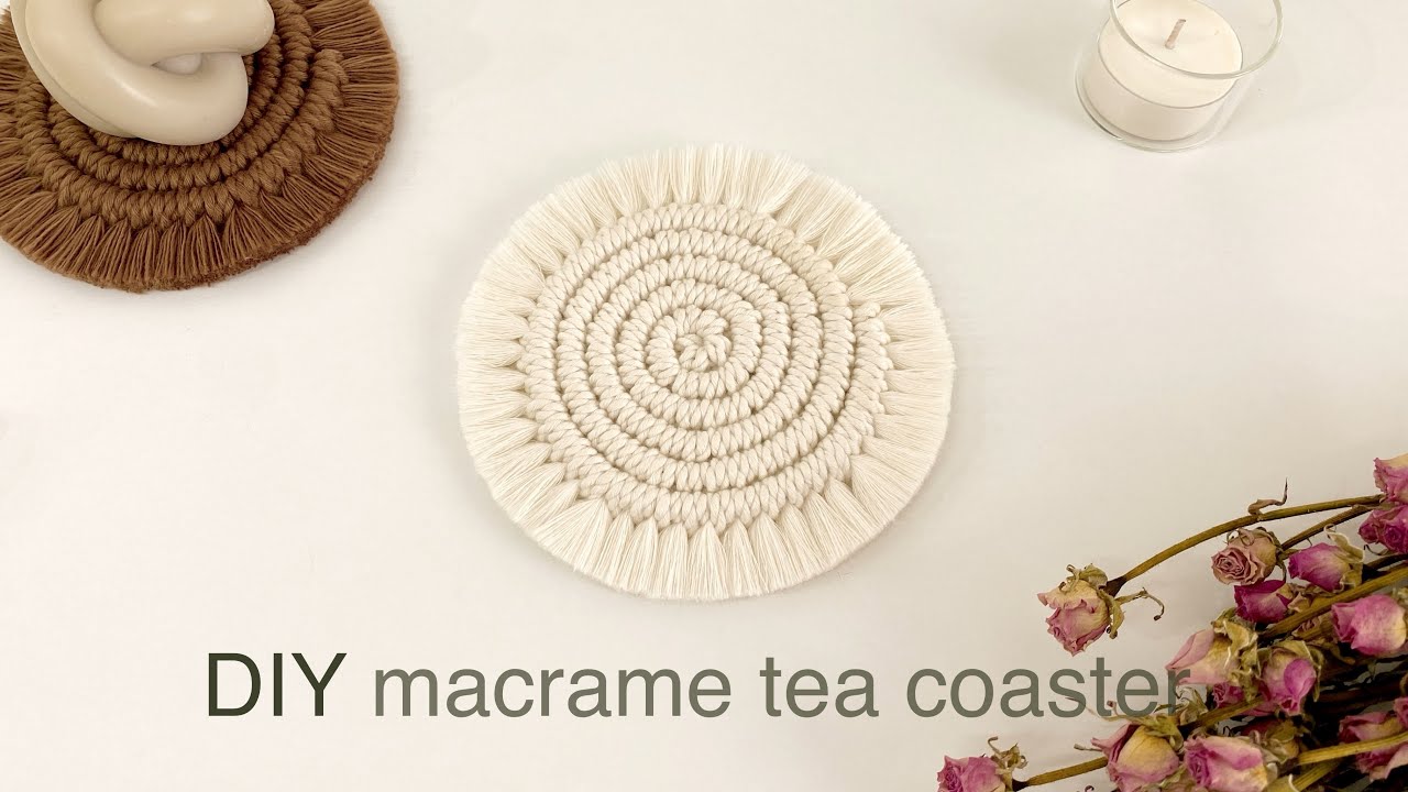 DIY | macrame tea coaster | Сделай сам | подставка для чая макраме