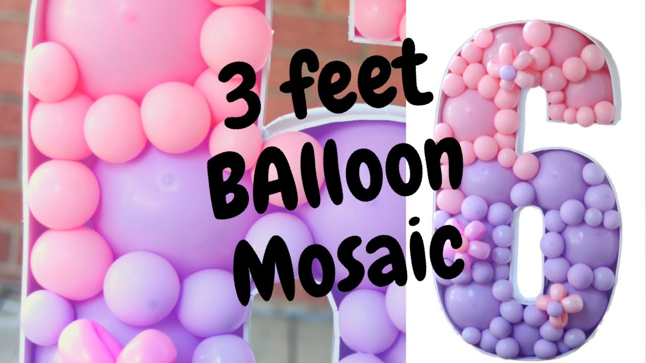 Number 6 Balloon Mosaic | Tutorial | The Real Loverlee