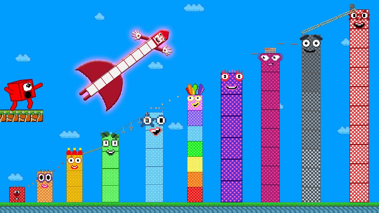 Can Number 1 to 10 Rescue Mario in the Biggest and Tallest Maze Mayhem | GM Stories