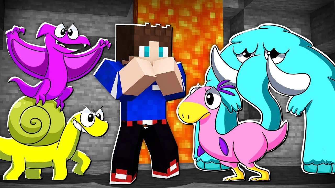 ГАРТЕН ОФ БАНБАН НО ОНИ СТАЛИ ДИНОЗАВРАМИ В МАЙНКРАФТ 100% ТРОЛЛИНГ МУЛЬТИК GARTEN OF BANBAN 4