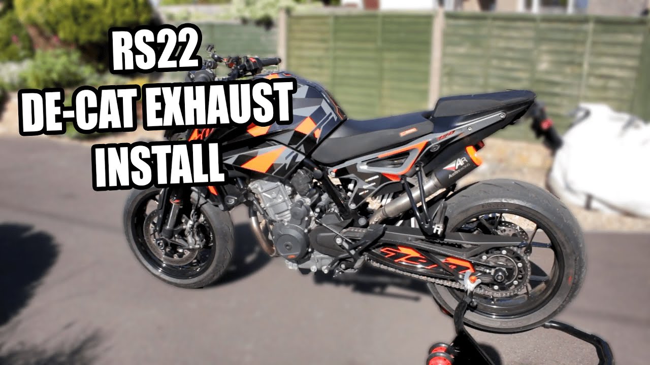 KTM DUKE 790/890 R AUSTIN RACING RS22 V DECAT UNDERSEAT EXHAUST INSTALL VIDEO