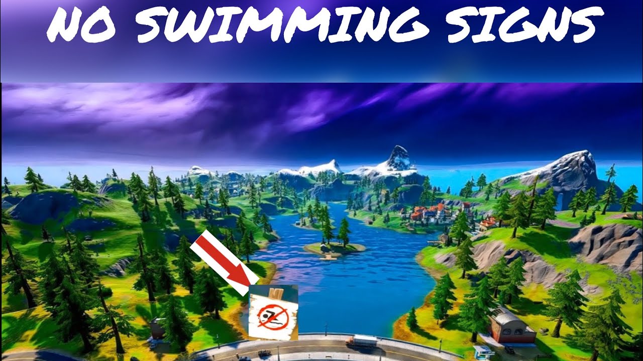 SWIM AT DIFFERENT NO SWIMMING SIGNS 8 BALL OVERTIME CHALLENGES