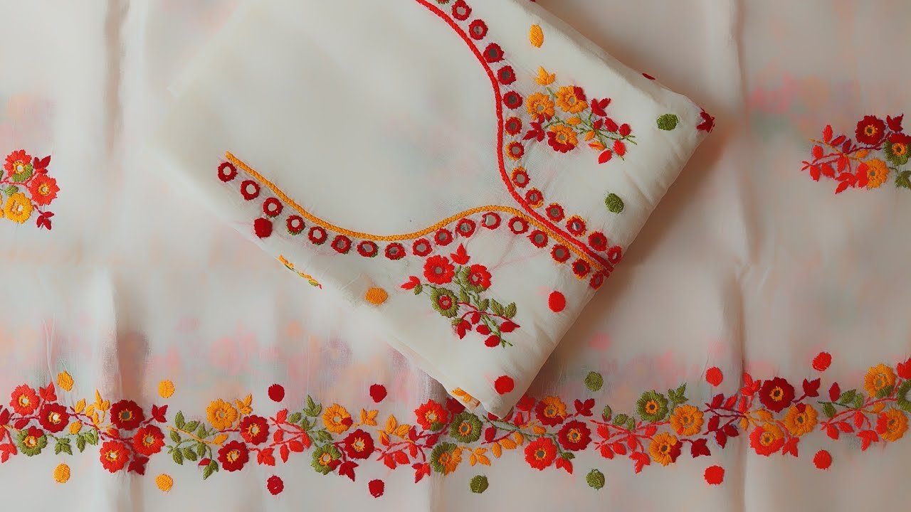 Most Beautiful hand embroidery,phulkari dress|Hater kajer jama|হাতের কাজের জামা|پھلکاری ڈیزائن