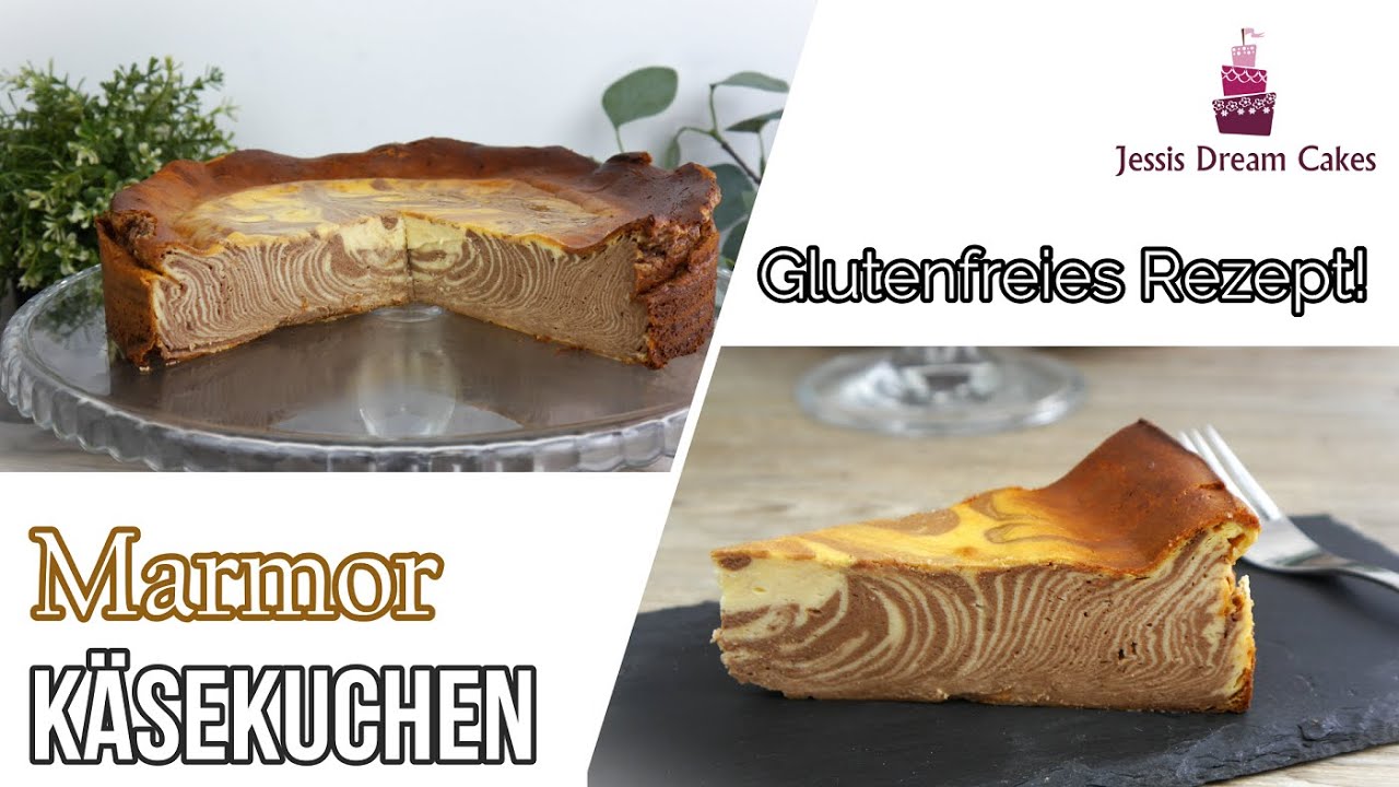 Marmor Käsekuchen ohne Boden / Glutenfreier Käsekuchen / Schnell & Einfach!
