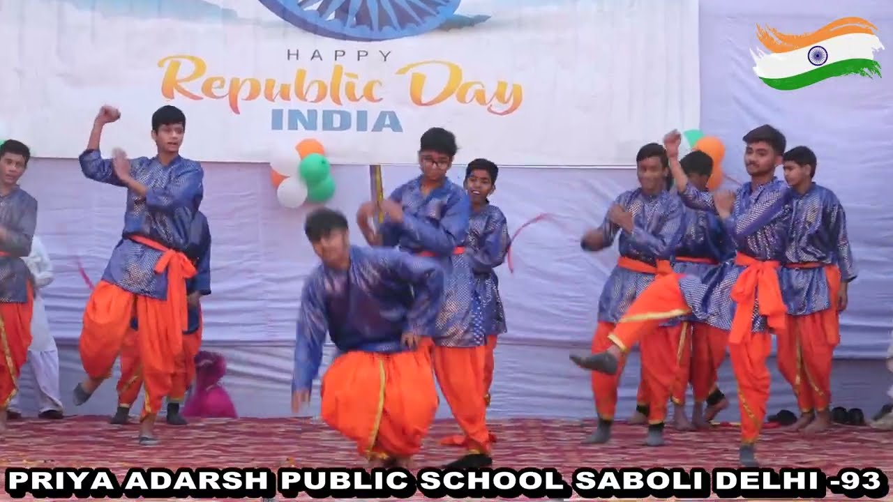 PRIYA ADARSH PUBLIC SCHOOL SABOLI DELHI 110093 REPUBLIC DAY CELEBRATION 2025