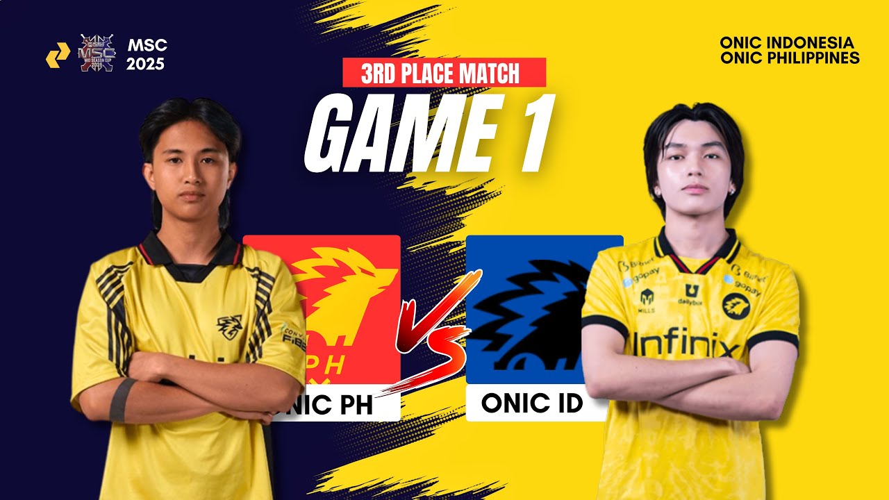 ONIC ID vs ONIC PH | Game 1 | Mid Season Cup MSC 2025 | Finale