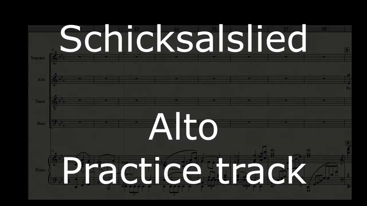 Johannes Brahms - Schicksalslied - Alto practice track