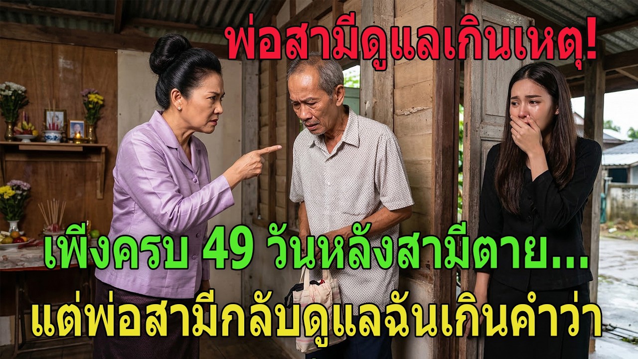 เพิ่งครบ 49 วันหลังสามีตาย… แต่พ่อสามีกลับดูแลฉันเกินคำว่า “พ่อ”