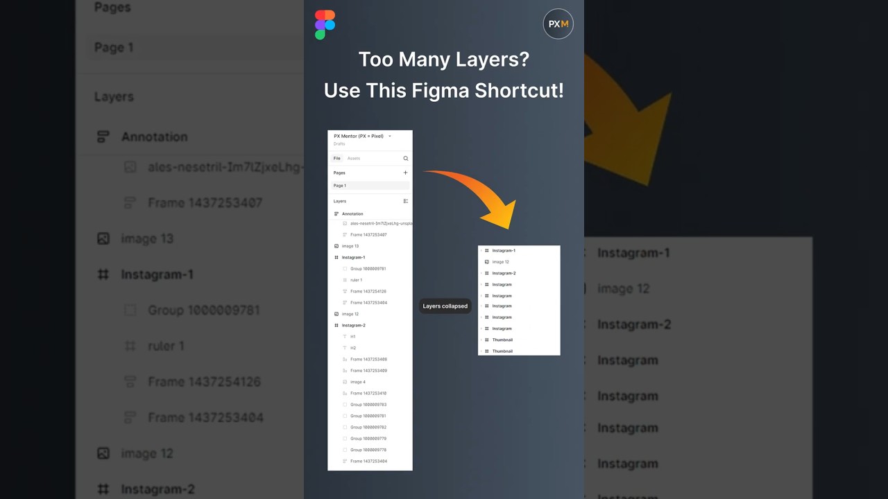 👉 Collapse All Layers in Figma | One Shortcut to Clean Up Instantly!