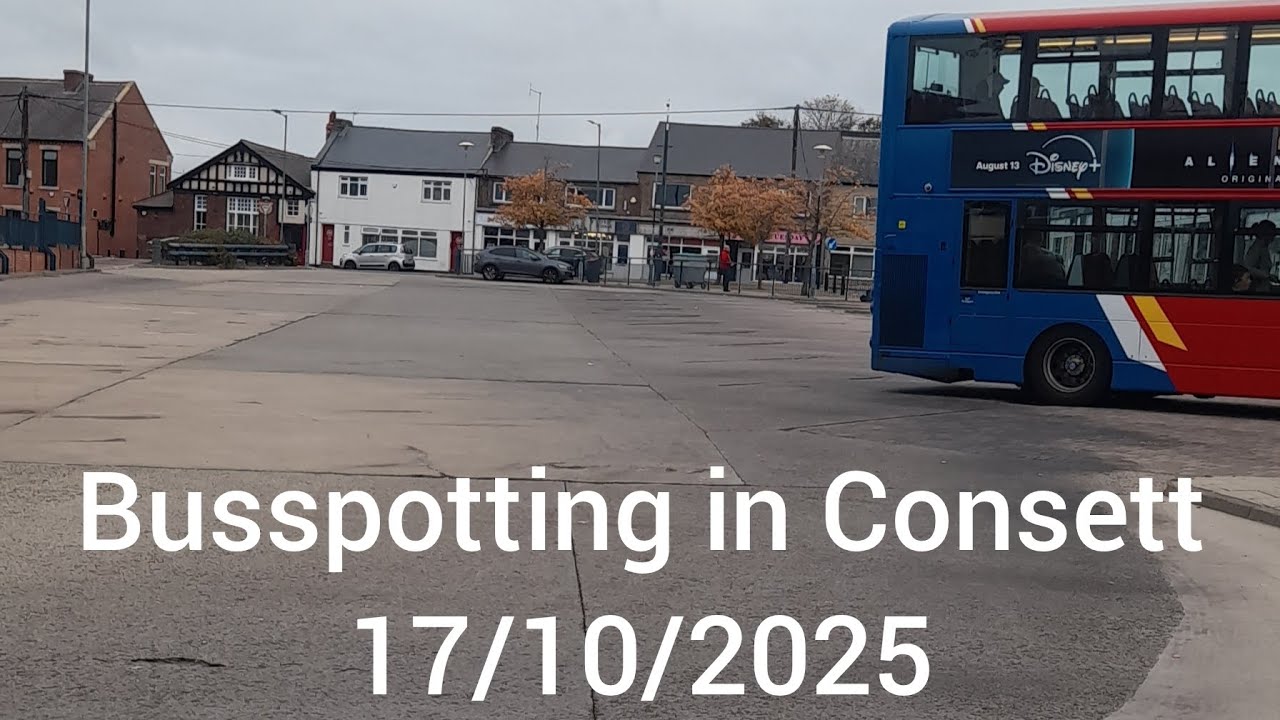 Busspotting in Consett. 17/10/2025