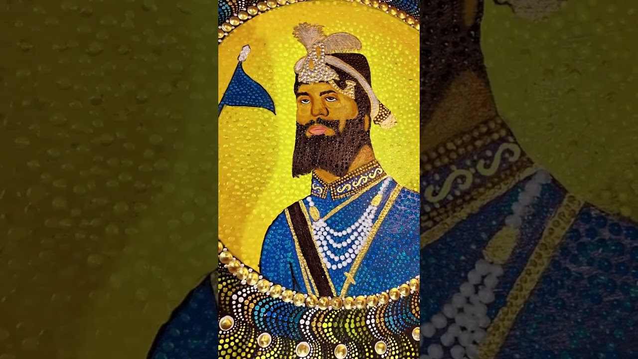 Guru Gobind Singh ji Painting | Sikh Art | Sikhism | Dot Mandala |