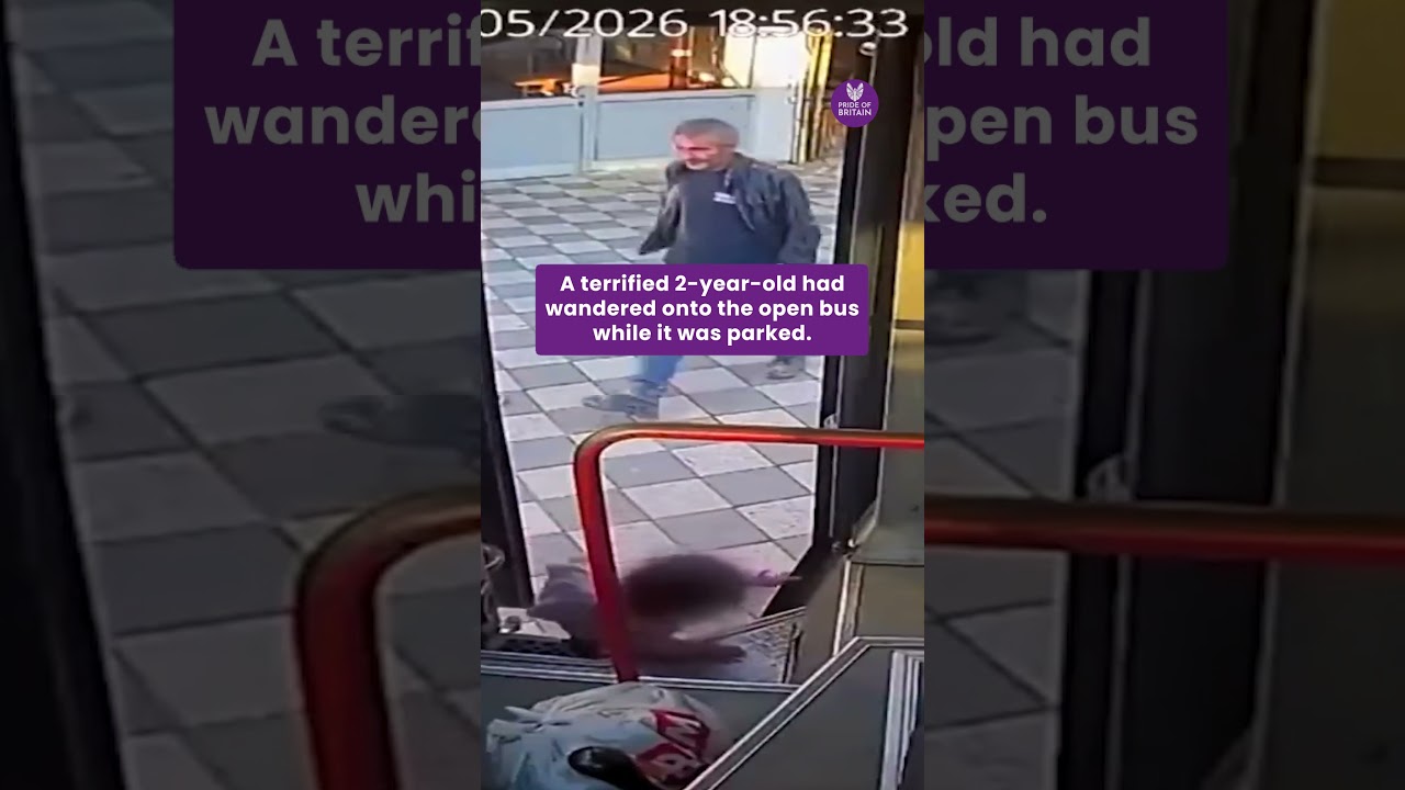 The Moment A Kindhearted Bus Driver Rescues A Lost Toddler Crying At The Back Of His Vehicle