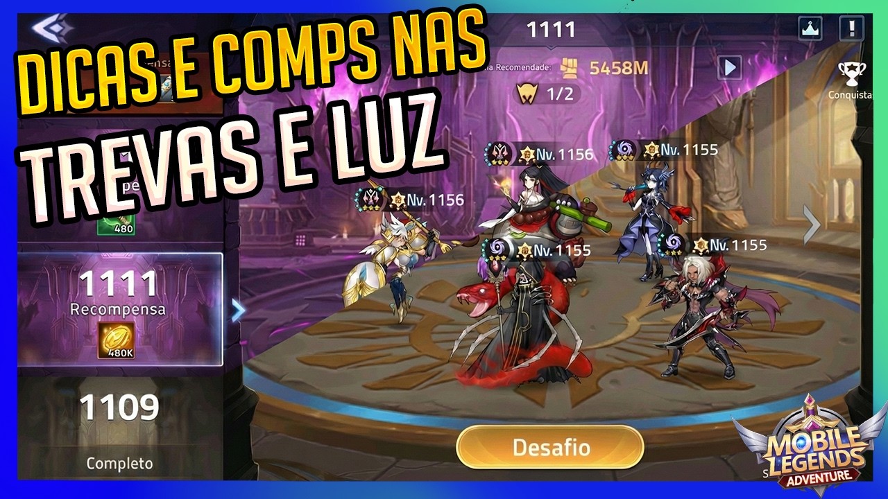OS MEUS PERSONAGENS FAVORITOS PARA ZERAR A TORRE LUZ E TREVAS - COMPS, RELÍQUIAS E MAIS 2026!!