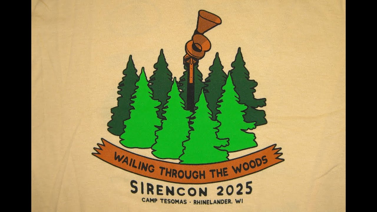my trip to sirencon 2025. (time stamps in description).