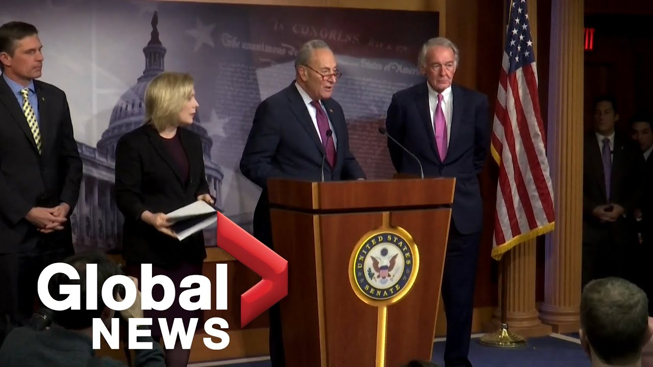 U.S. Democratic senators deliver updated remarks on Trump impeachment
