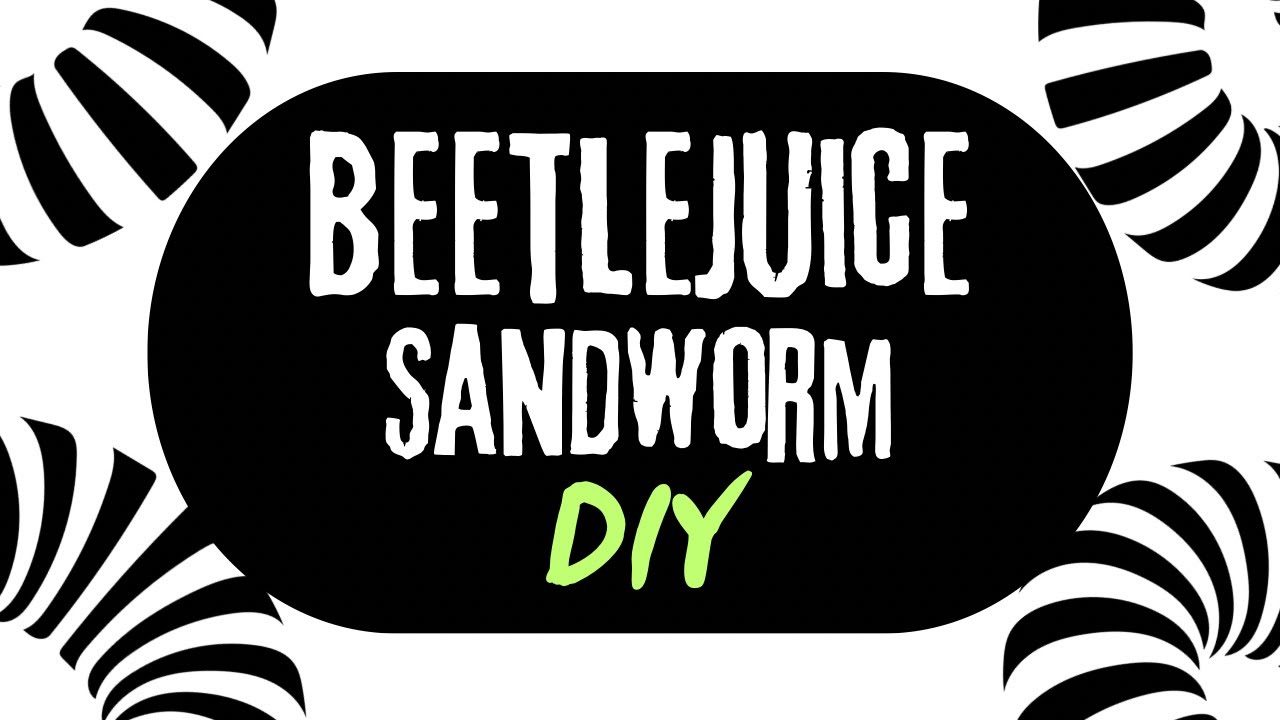 I Created a MONSTROUS Beetlejuice Sandworm from a POOL NOODLE!
