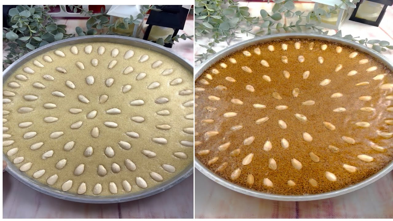 بسبوسه رقم واحد مرمله ودايبه واحلي من الجاهزه👌 #food 