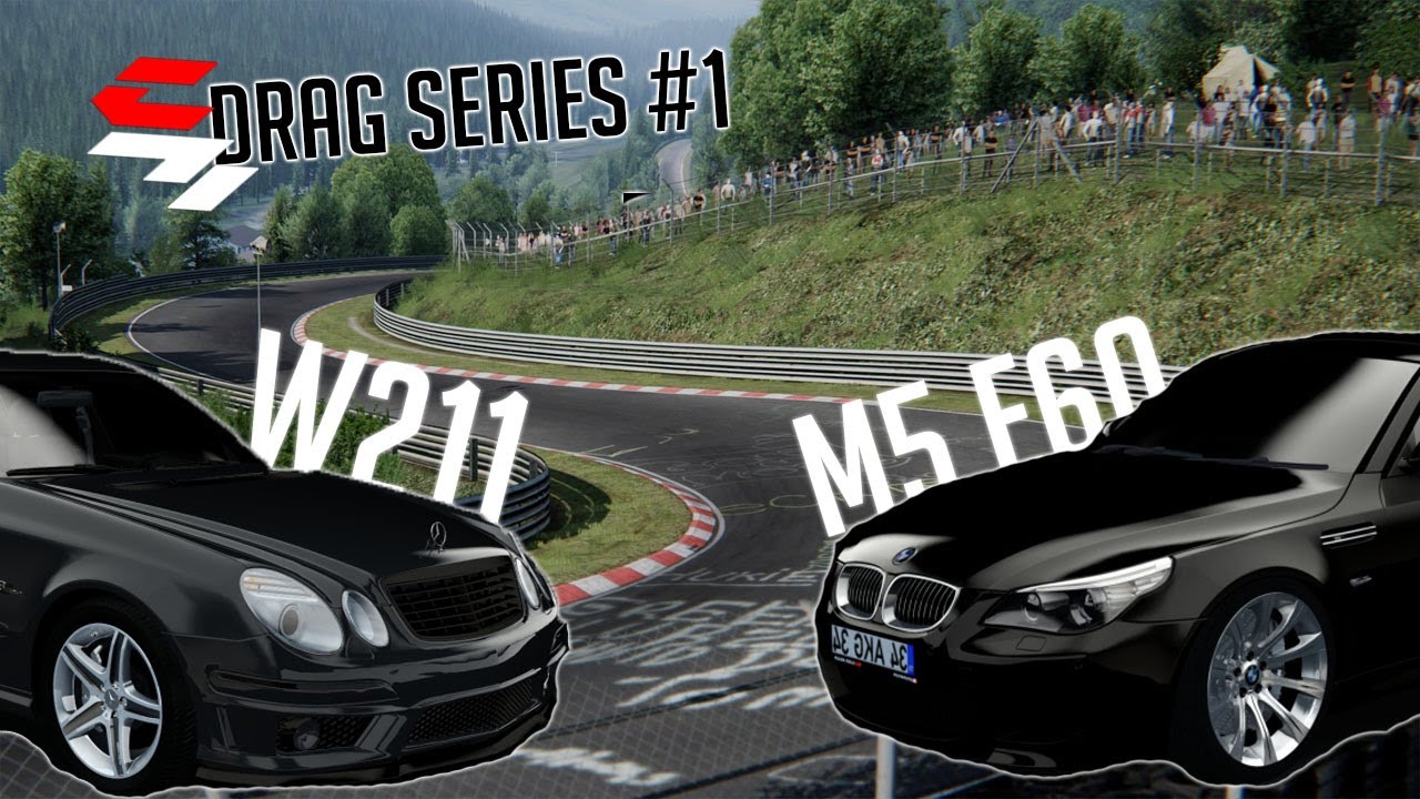 E63 AMG VS M5 E60 / DRAG SERIES #1 🔥 ASSETTO CORSA E60 VS W211 #ქართულად