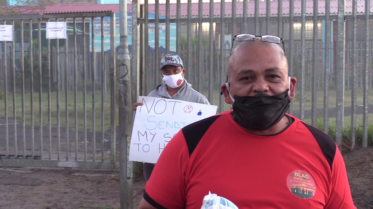 Bishop Lavis community protests opening of schools in the Western Cape