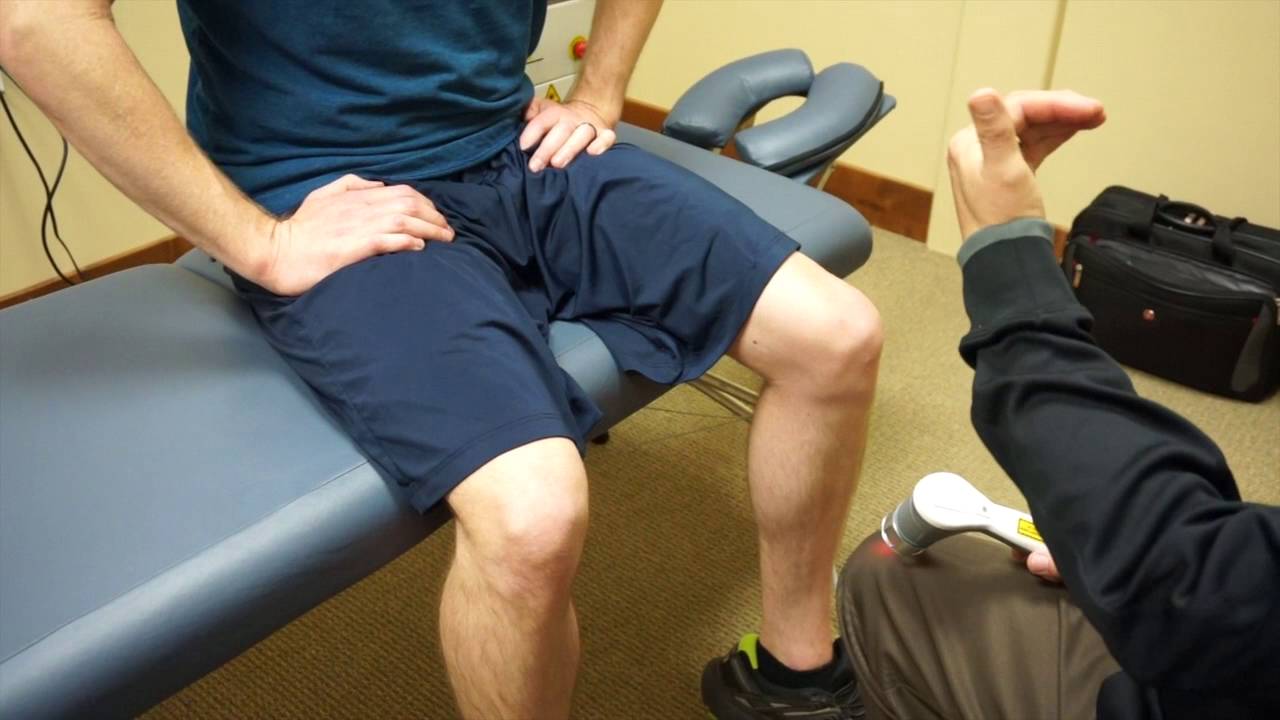 Laser Treatment on Knee (SMR Chiropractic)