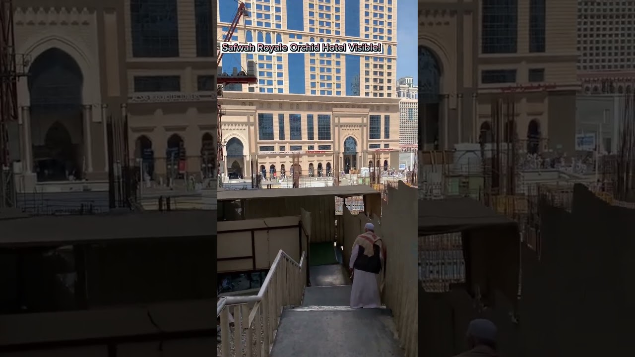 Hotel Elaf Ajyad to Haram - walking using shortcuts. not passing the makarem ajyad hotel but orinsis