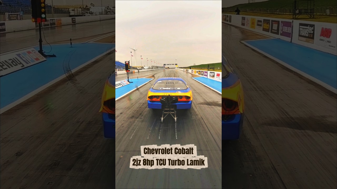 Chevrolet Cobalt 2JZ compound turbo 8hp TCU Turbo Lamik / Fastest 8hp vehicle in the world