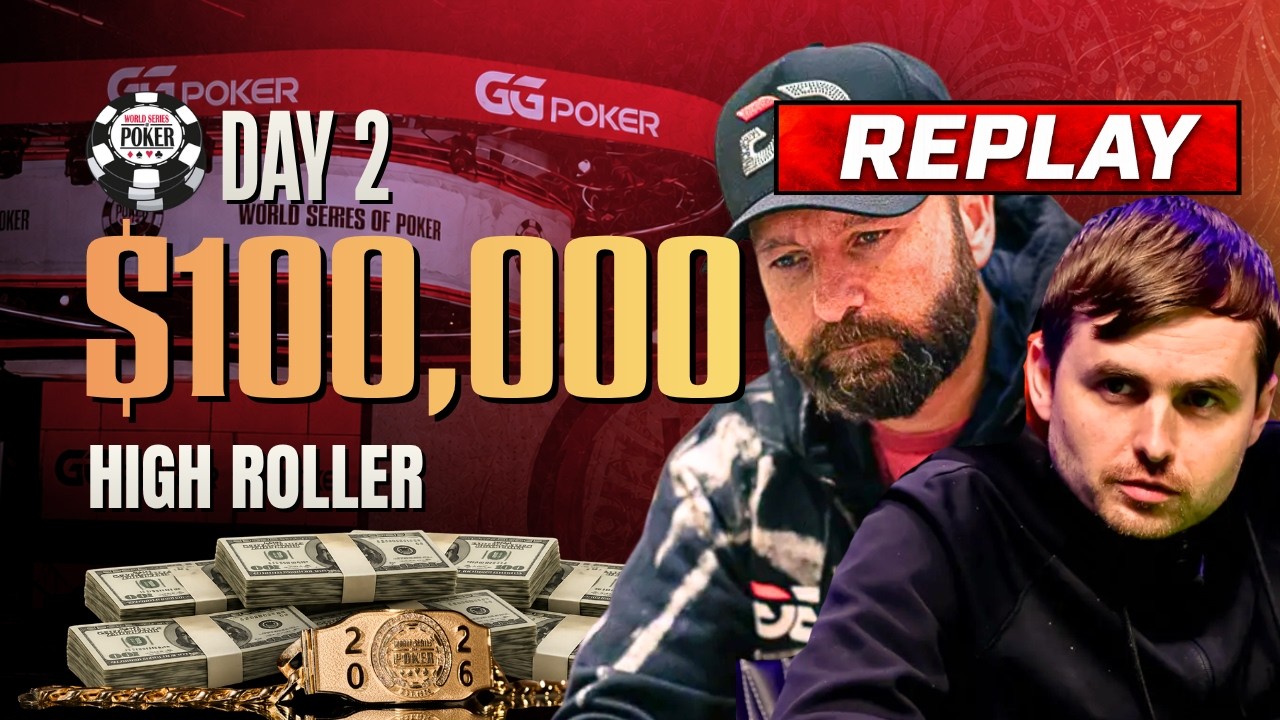 [REPLAY] $100,000 NLH High Roller - Day 2 | World Series of Poker
