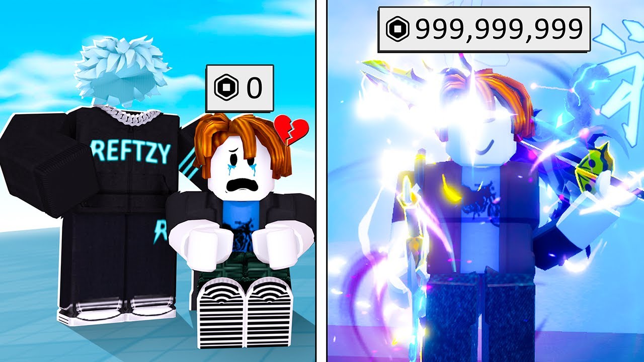 Его запугали, поэтому я сделал его СИЛЬНЫМ..(Roblox Blade Ball)