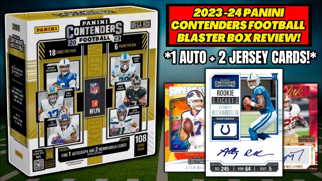 *1 AUTO + 2 JERSEY CARDS PER BOX!🤔 2023 CONTENDERS FOOTBALL MEGA BOX REVIEW!🏈
