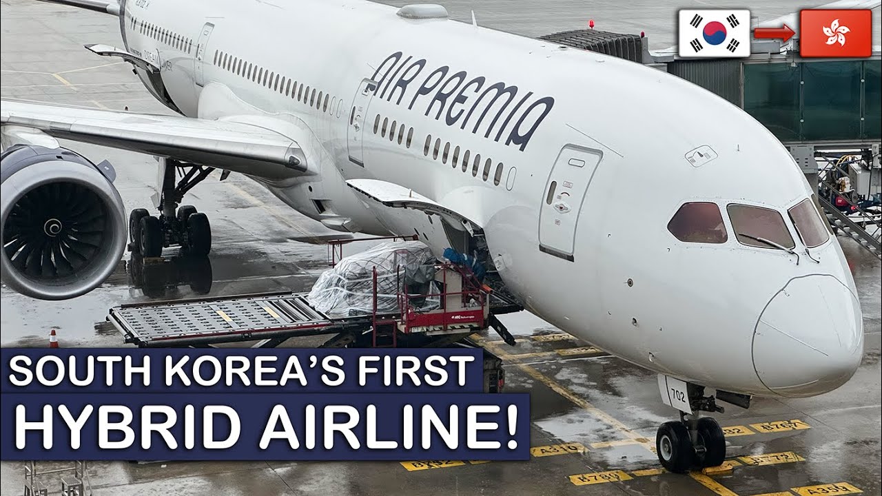 Перелет эконом-класса на самолете Air Premia B787 в Гонконг — посмотрите перед полетом!