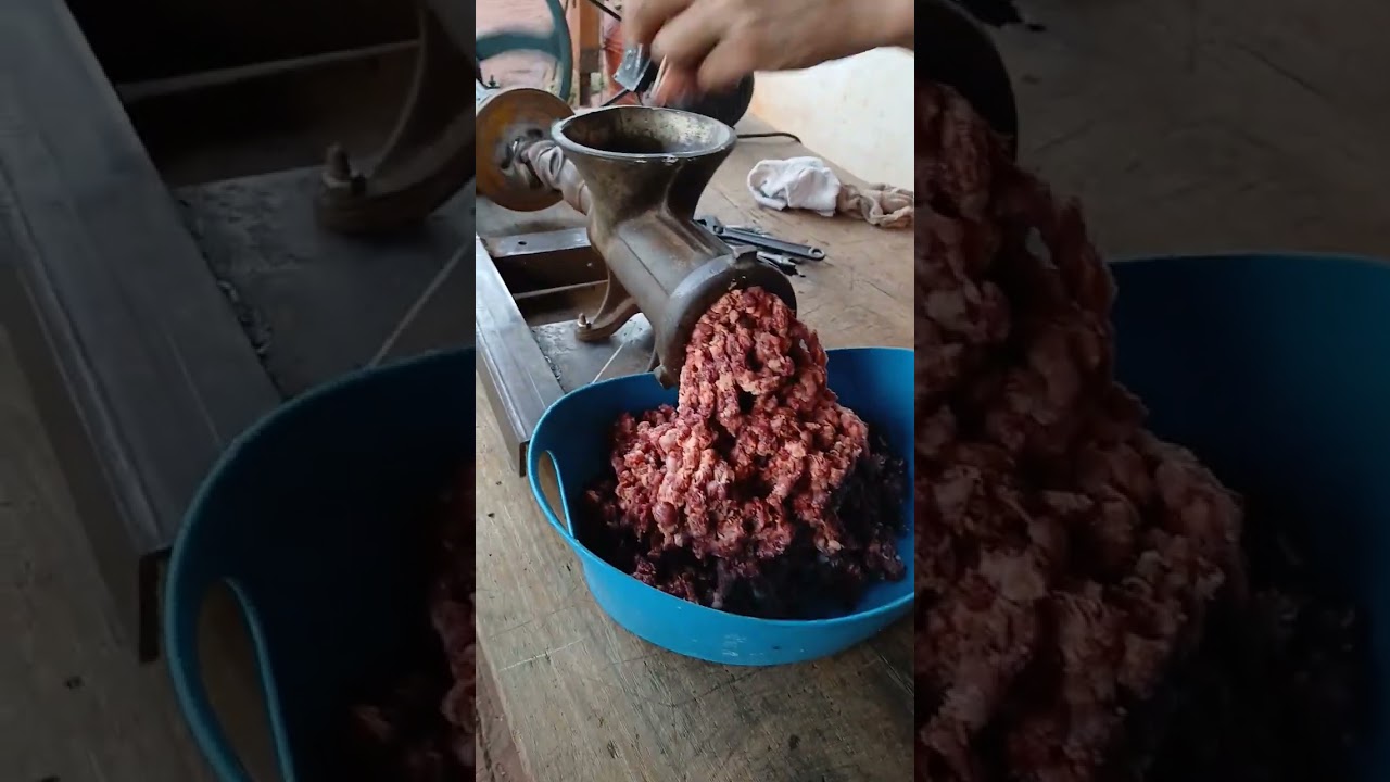 picadora de carne casera