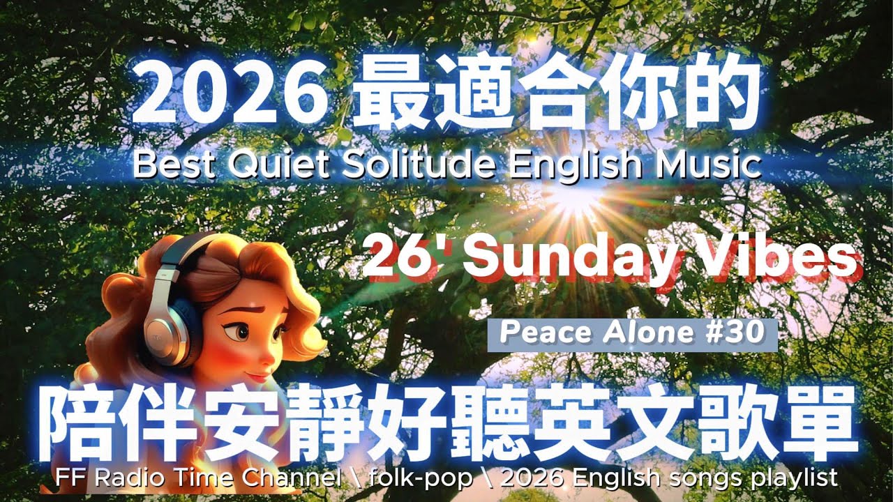 【🎶💖２０２６ 最適合你的放鬆安靜英文歌單☀️🌳】🎧 無廣告安靜系列英文歌 | 讀書、放鬆、壓力釋放專屬的背景音樂🌿🎶 | folk-pop| #music #song #chill #sleep