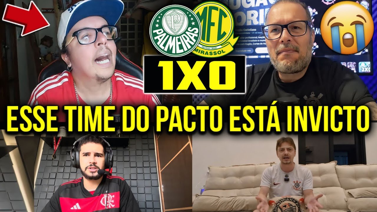 VAMOS RIR! REAÇÕES DOS RIVAIS APÓS PALMEIRAS GANHAR DO MIRASSOL! REACT PALMEIRAS 1X0 MIRASSOL