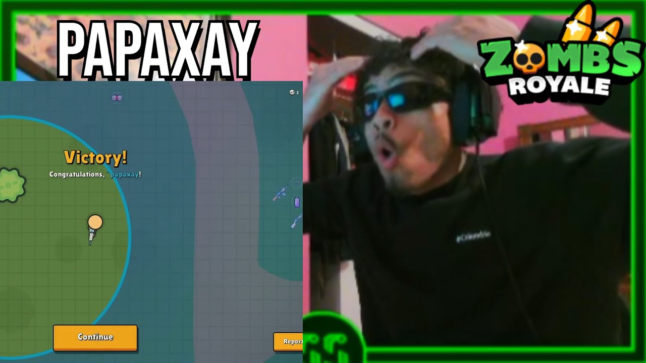 GOAT OF ZR Reacts to Papaxay pt.1 | ZombsRoyale.io