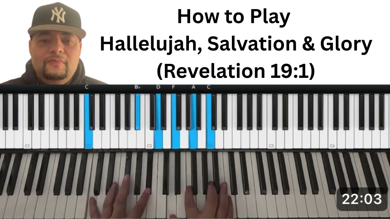 How To Play Revelation 19:1 Hallelujah Salvation & Glory | Gospel Piano Tutorial For Beginners in C
