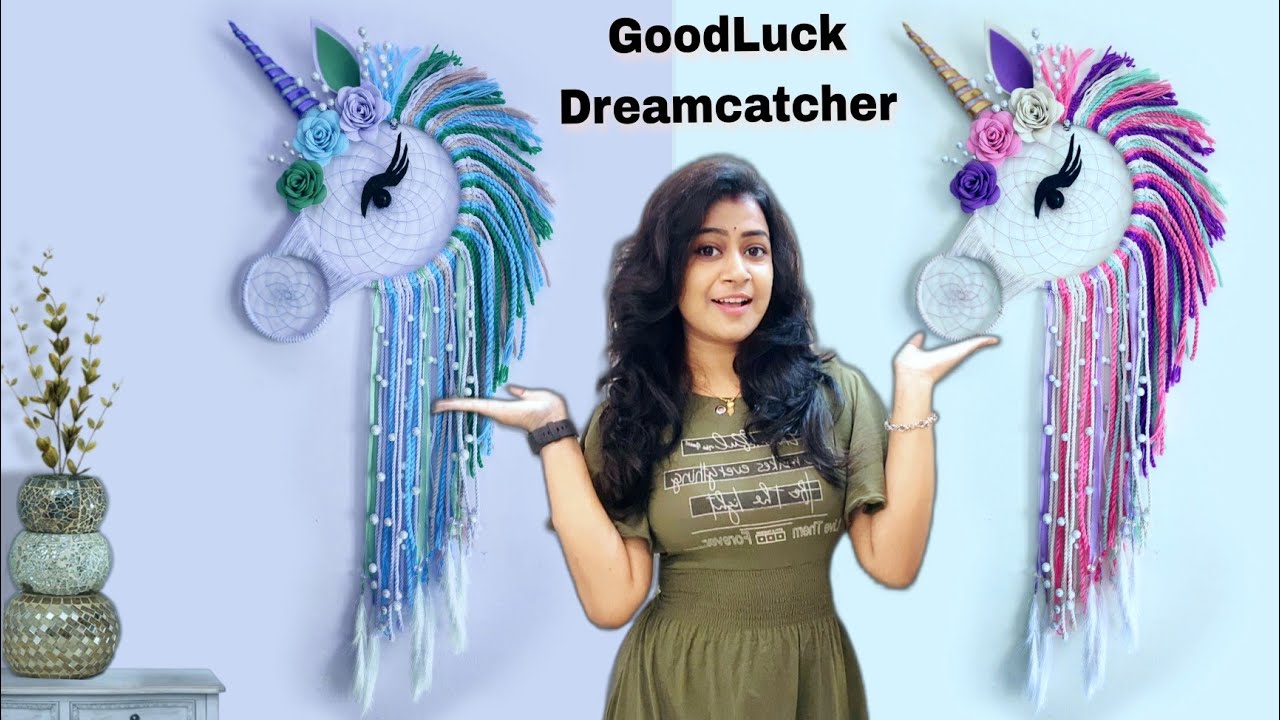 DIY Unicorn Dreamcatcher Wall hanging 🦄