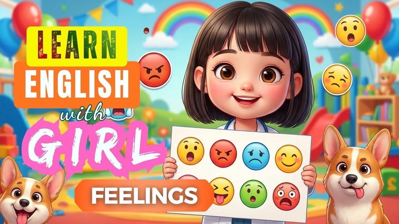 I Learn About My Feelings | Calm English Story for Kids | Learn English with Girl